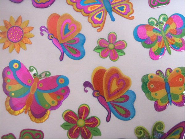 Epoxy Hologramm Sticker "Schmetterlinge"