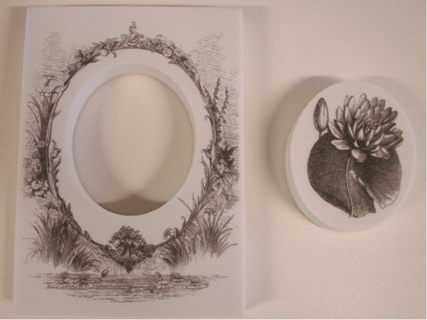 Stempel "Rahmenstempel Seerose"