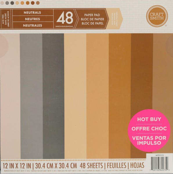 Papierblock "Neutrals" Brauntöne
