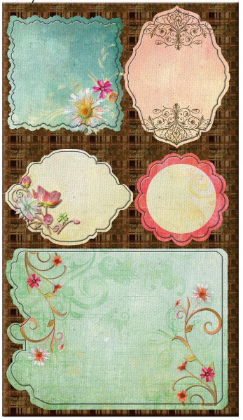 Prima Fairy Flora Chipboard Leinwand