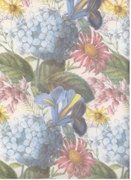 Anna Griffin Designpapier "Hortensie und Iris"