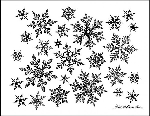 Stempel "Schneeflocken Hintergrund"