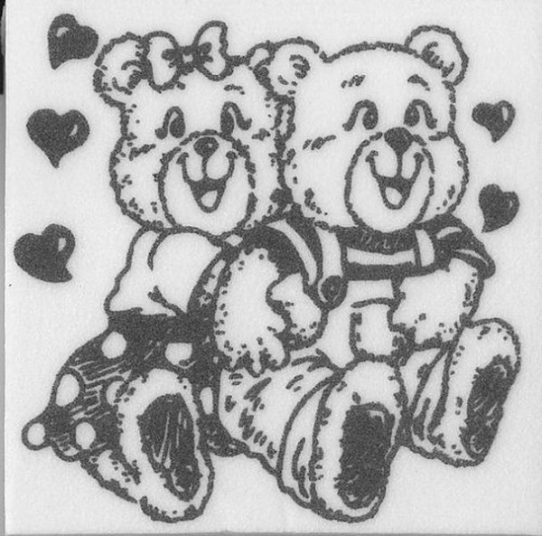 Stempel "Teddy Liebespaar"