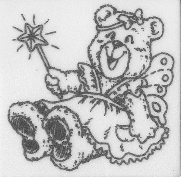 Stempel "Teddy als Fee"
