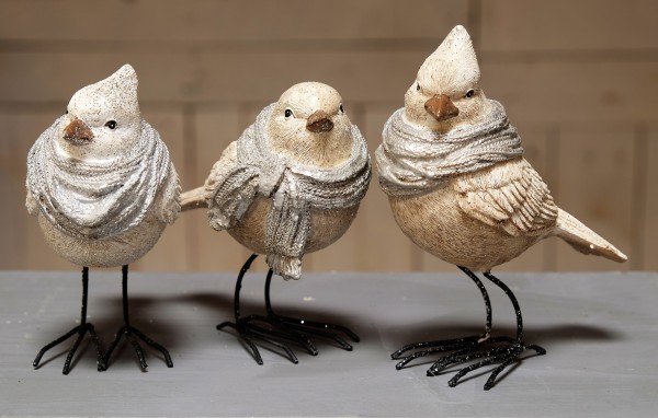 Vogel mit Schal - klein