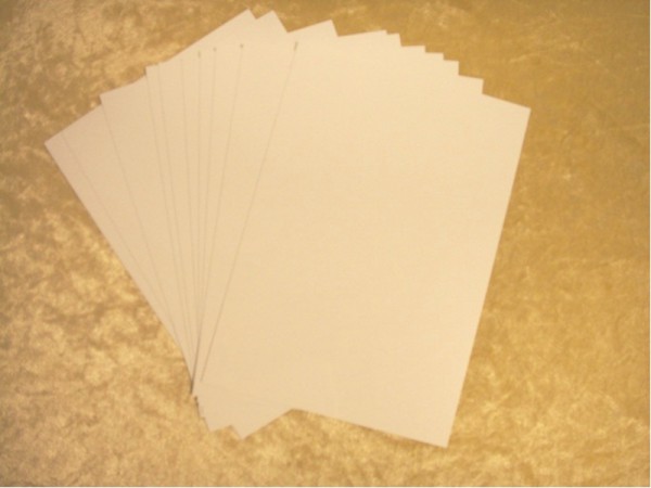 Chromoluxpapier "14 x 20 cm Blanko" (10 Bogen)