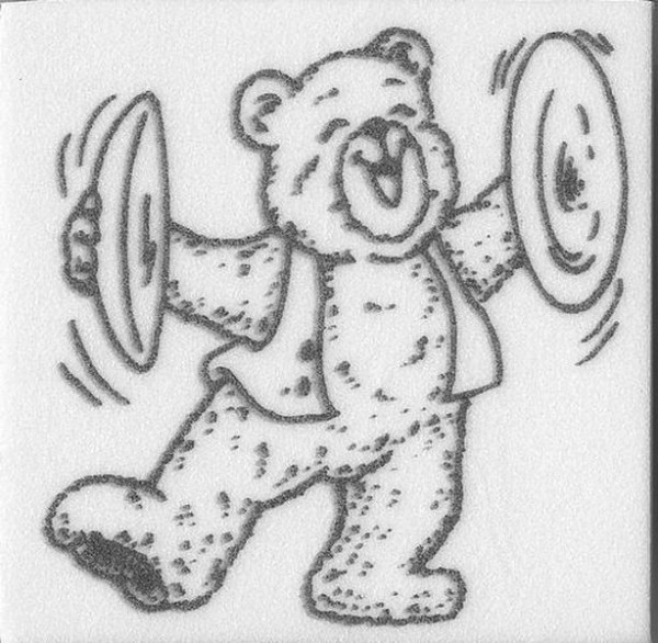 Stempel "Teddy Musik"