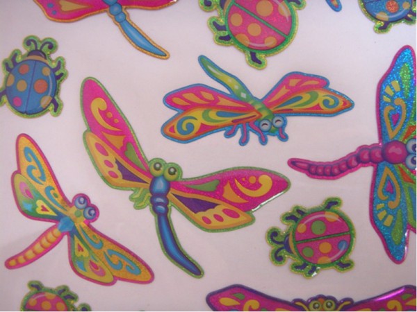 Epoxy Hologramm Sticker "Libellen"