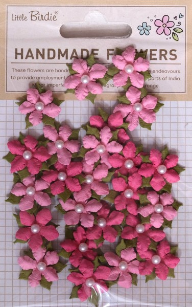 Papierblumen "Elira" Precious Pink 24 St CR103060