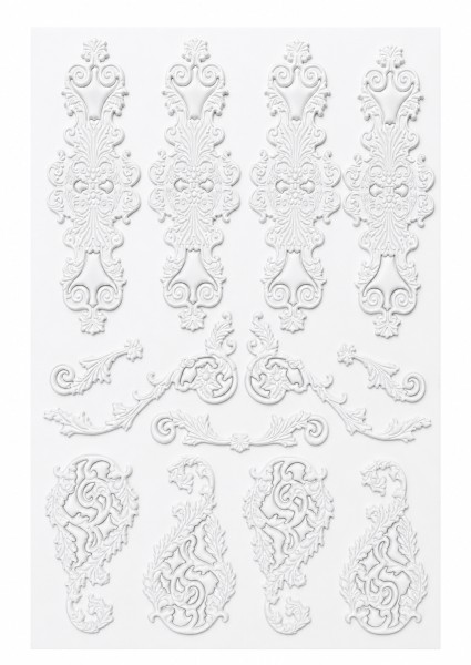 3D Mixed Media Sticker "Ornamente" 1 RubOn-042