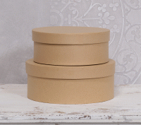 2 Pappschachteln - Rund klein 2 Pappschachteln - Rund klein