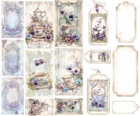 Tags "Pansies" (Layla) 5 Stk. Tags "Pansies" (Layla) 5 Stk.