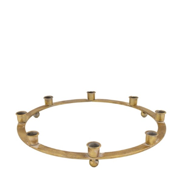 Kerzenhalter Ring - Gold 38 cm