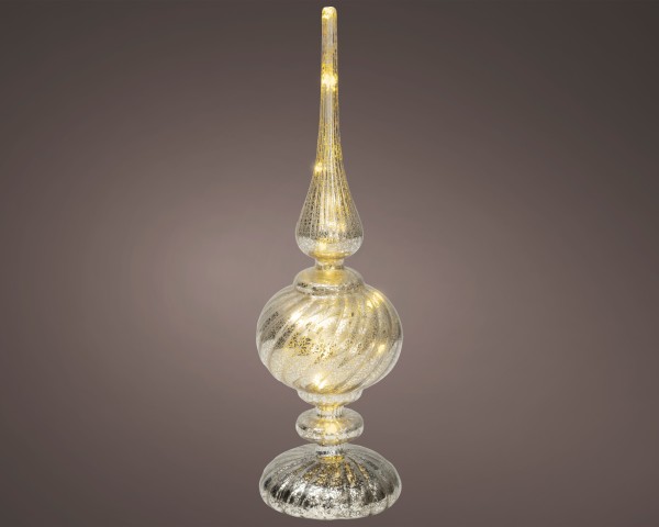 Micro LED Tischdeko aus Glas - 30 cm / Silber/Gold K480363