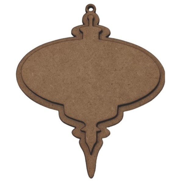 MDF Weihnachtskugel 2 Tlg. - 15 cm SENA008A