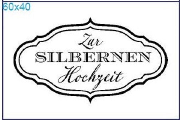 Stempel "Zur Silbernen Hochzeit"