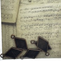 5er Set Metalrahmen "Karo" mit Öse 5er Set Metalrahmen "Karo" mit Öse