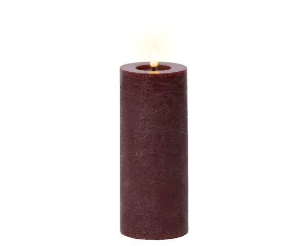 LED Kerze aus Wachs – Ochsenblut – 19 cm