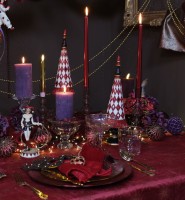 Vorschau: Deko Weihnachtsbaum im Harlekin Stil - 35cm K537531 Vorschau: Deko Weihnachtsbaum im Harlekin Stil - 35cm K537531