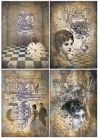 Reispapier Set Steampunk Reispapier Set Steampunk