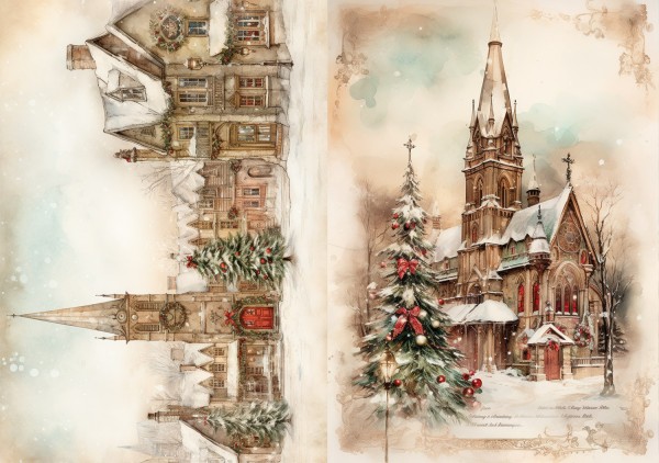Reispapier "Weihnachten 2025" 2