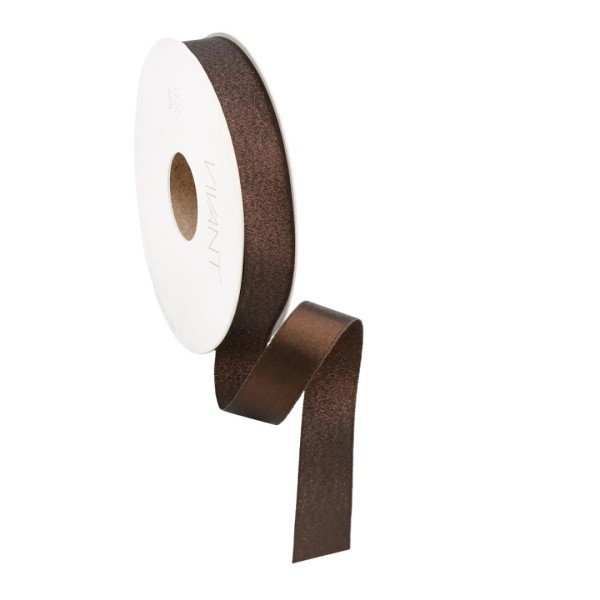 Dekoband "Satin Lurex" - braun