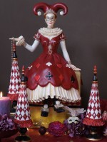 Vorschau: Deko Weihnachtsbaum im Harlekin Stil - 35cm K537531 Vorschau: Deko Weihnachtsbaum im Harlekin Stil - 35cm K537531