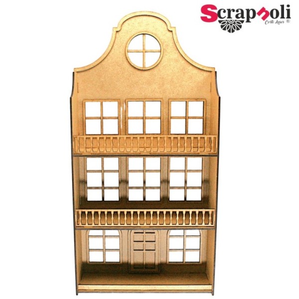 MDF DIY Haus Regal 48 cm