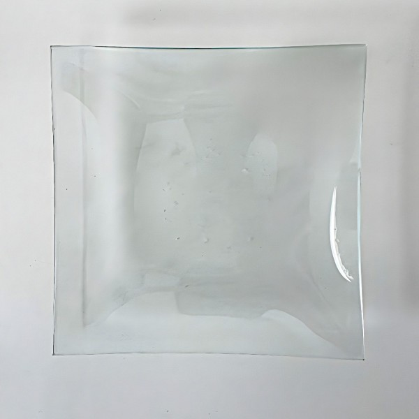 6er Set Glasteller "Viereck" - 14x14cm