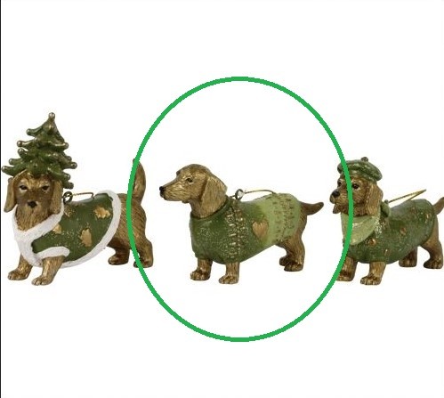 Hund mit Herz 8,5 cm H4167Herz