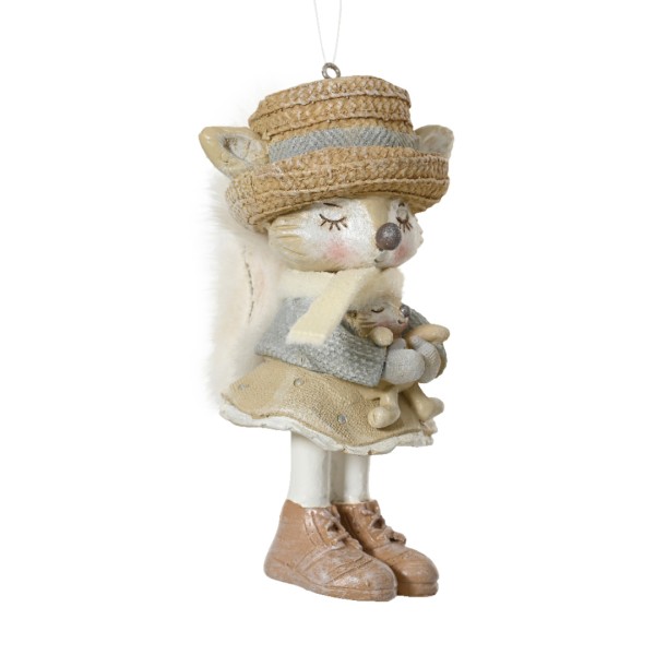 Fuchs mit Kleid – Polyresin – 11 cm