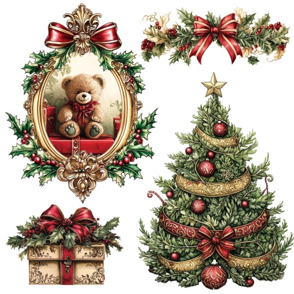 Porzellansticker "Weihnachten 2025" 2