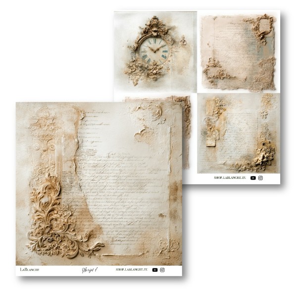 Designpapier "Script 1"