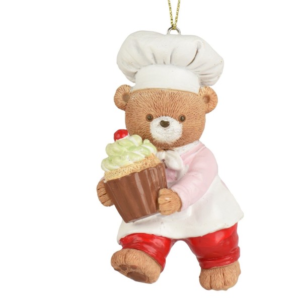 Weihnachtsbär Hänger "Cupkake" 10cm K703542b