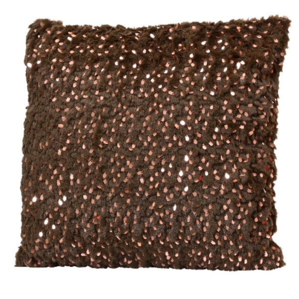 Dekokissen Polyester – Braun/Gold – 43x43 cm K615674-b