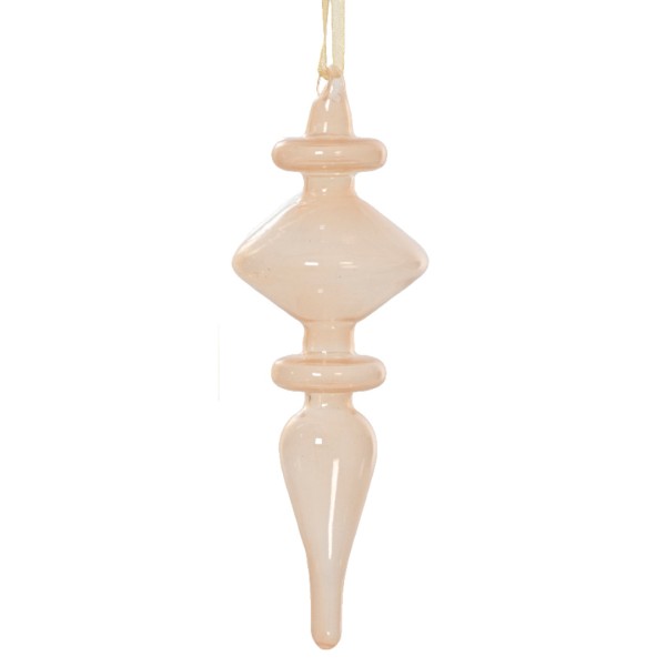 Weihnachtskugel "Ornamente" Glas 19,4cm - Rosé K070995-d