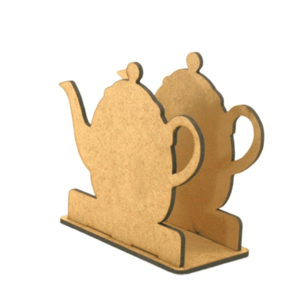 MDF Serviettenhalter "Teekanne" - 13,2 cm SMBV218S