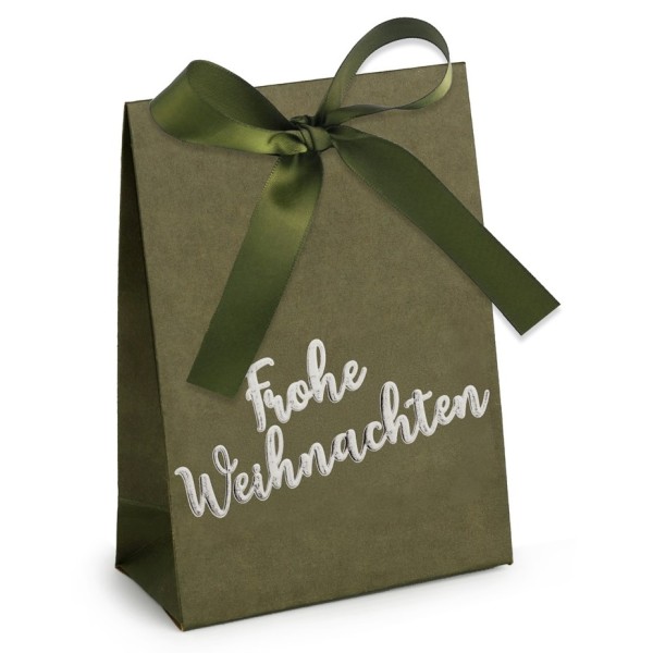 Tüte "Frohe Weihnachten" 21x15x8cm - Moos V1486B.2115.66