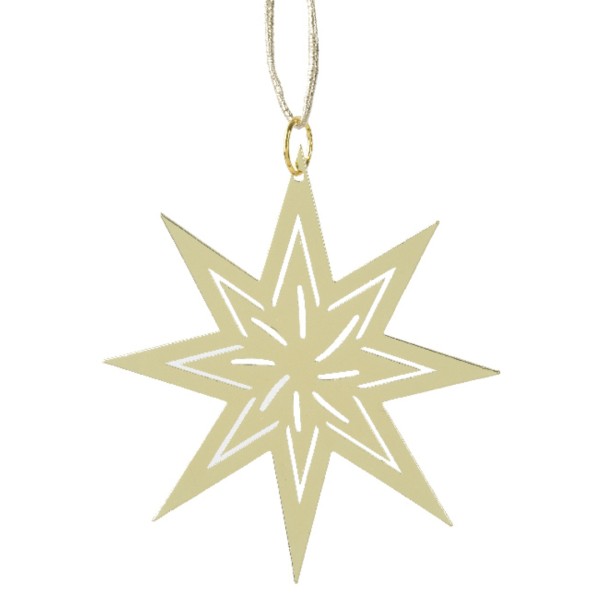 2er Set Stern aus Eisen – Groß – Gold – 8 cm K709526-a