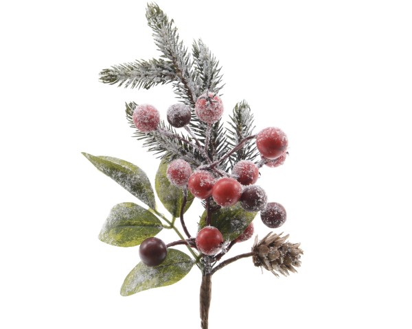 Dekozweig "Beeren" 24 cm K685154