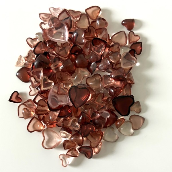 Miniatur Acrylherzen 4 gr.