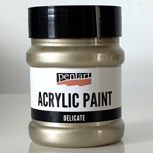 Acryl Farbe "Delicate" Metallic 230ml - Altgold P49662