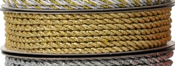 Kordel dünn 2,7 Meter, Gold K201875b