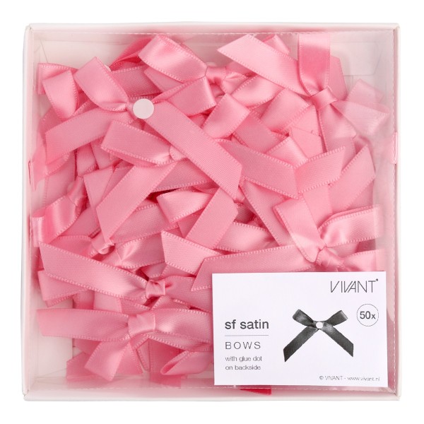 50er Pack Deko-Schleifen 5,5cm - Rosa 3303.0504.12