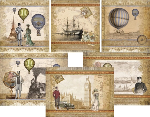 Set Schrumpfbanderolen Reisen