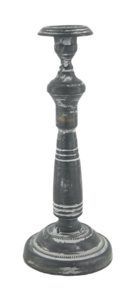 Kerzenhalter Metall 28,5 cm - Schwarz