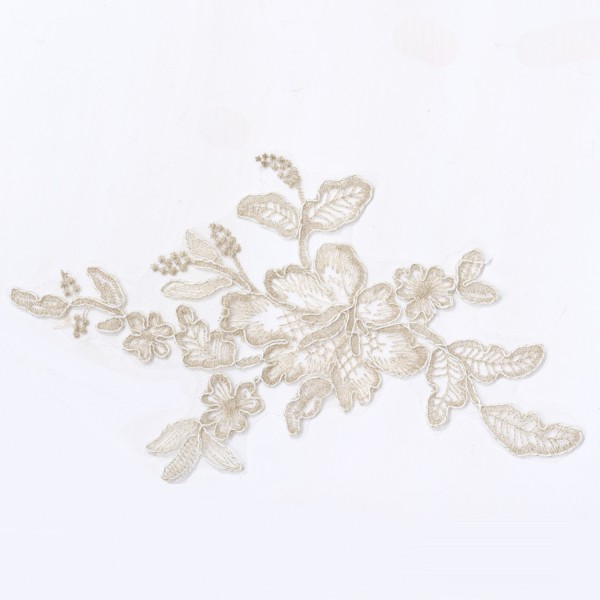 Florale Spitzenapplikation „Ivory Blossom“