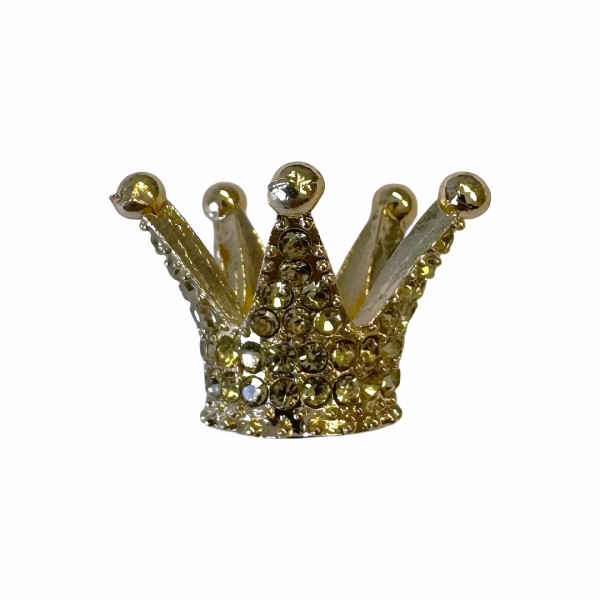 Schmuckelement "Krone" 1,5cm - Gold