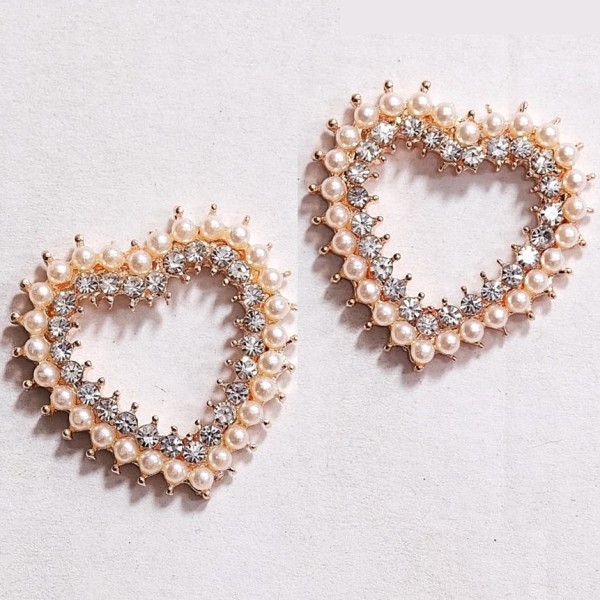 2er Set Schmuckornamente "Herzen" - 2,9 x 3cm