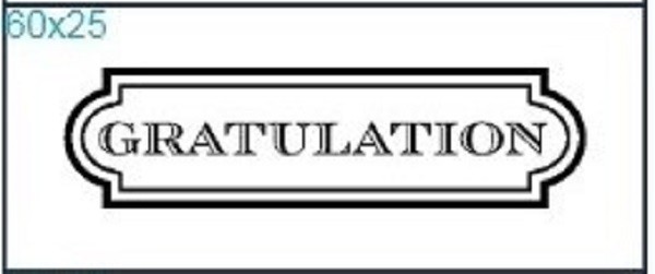 Stempel "Gratulation"